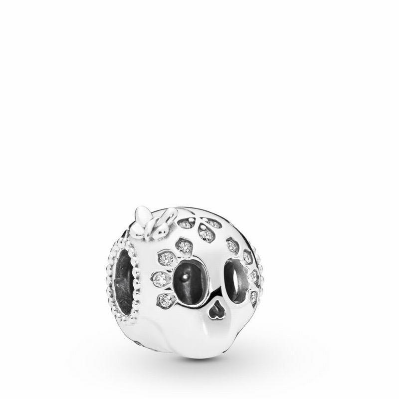 Pandora Sparkling Skull Charm Silver Egypt YN3195467